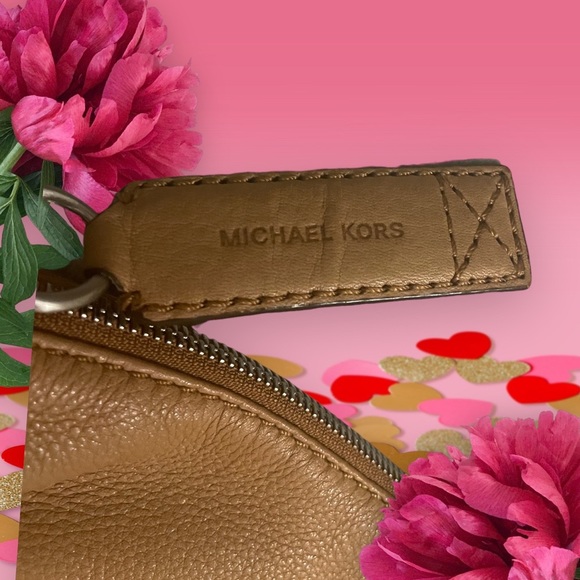 🔥 EXOTIC 🐪 Michael Kors Camel Leather Hobo - Picture 4 of 10